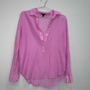 Ann Taylor Pink Blouse Size Small
